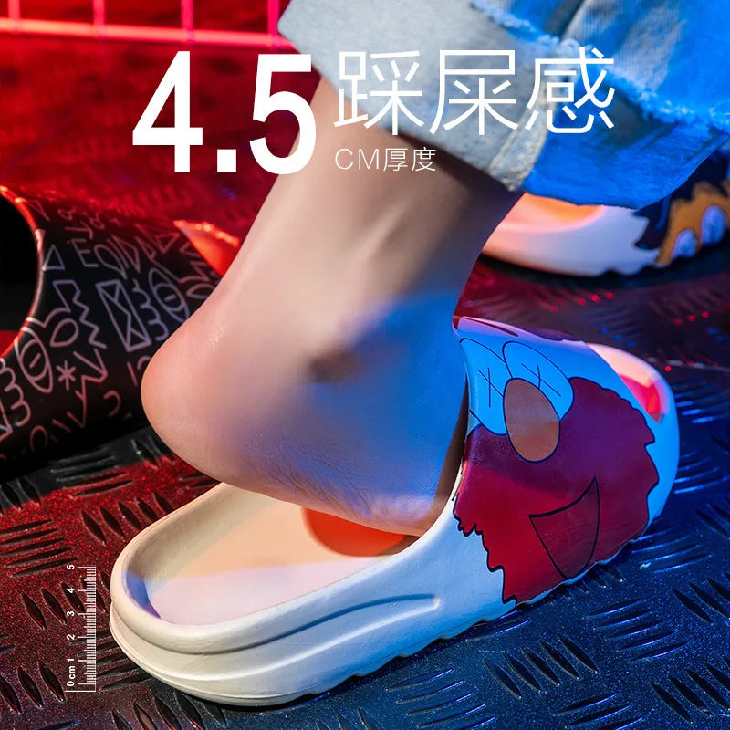 Unisex Cloud Thick Bottom Rubber Slippers