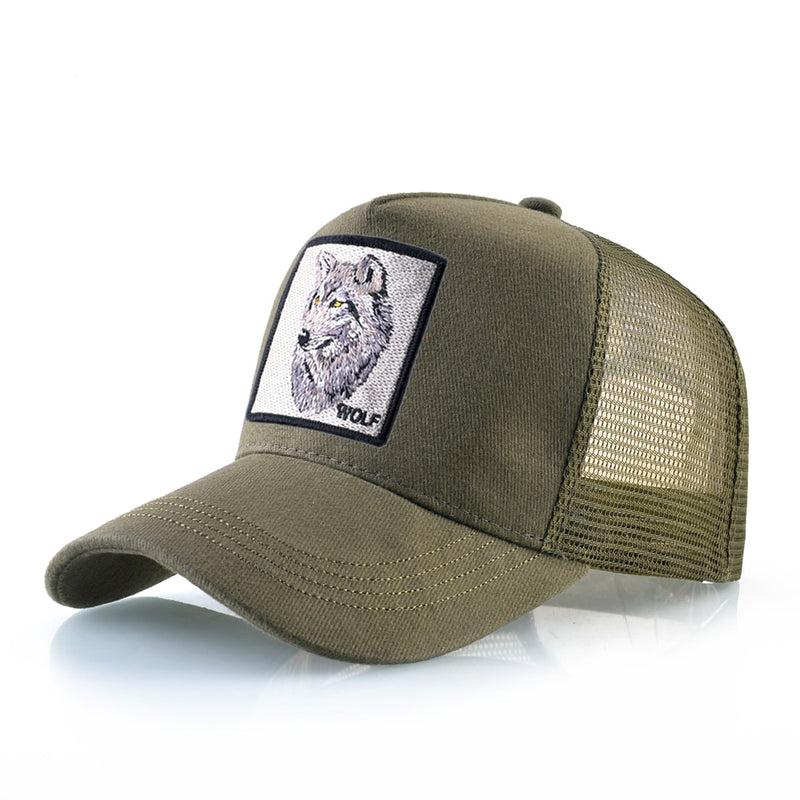 Trucker Hats With Animals Patch print