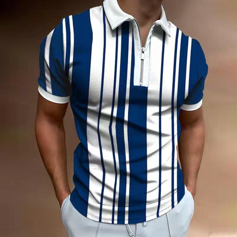 Men's Polo Shirt with Stripe