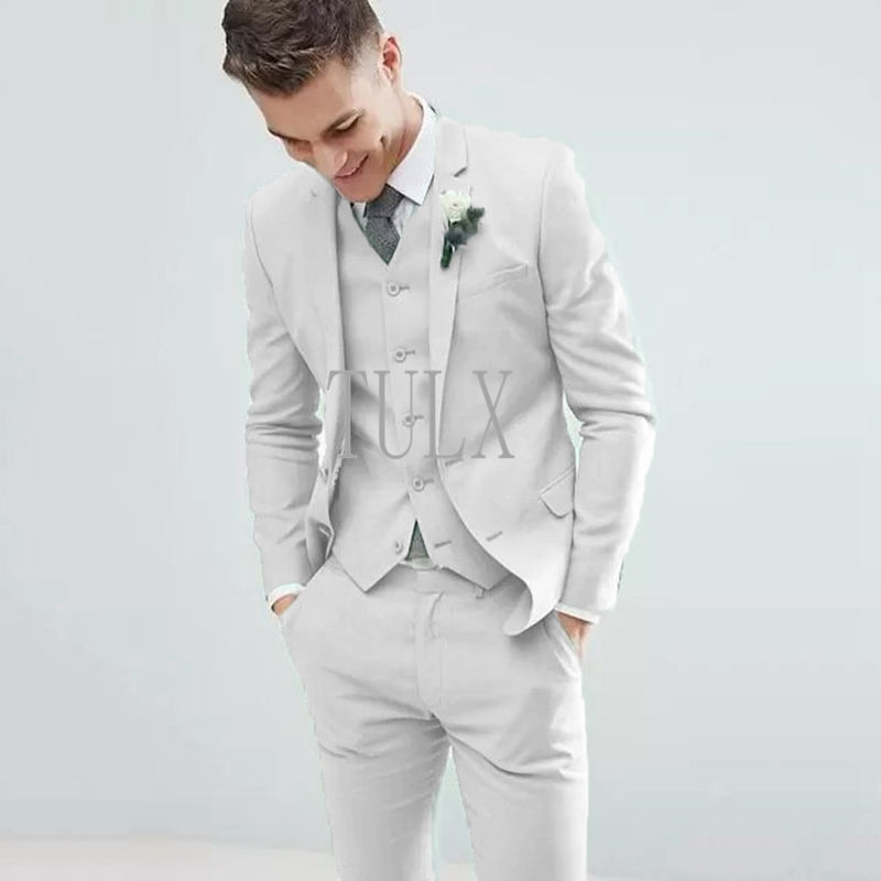 Men Solid Slim fit Wedding Tuxedos