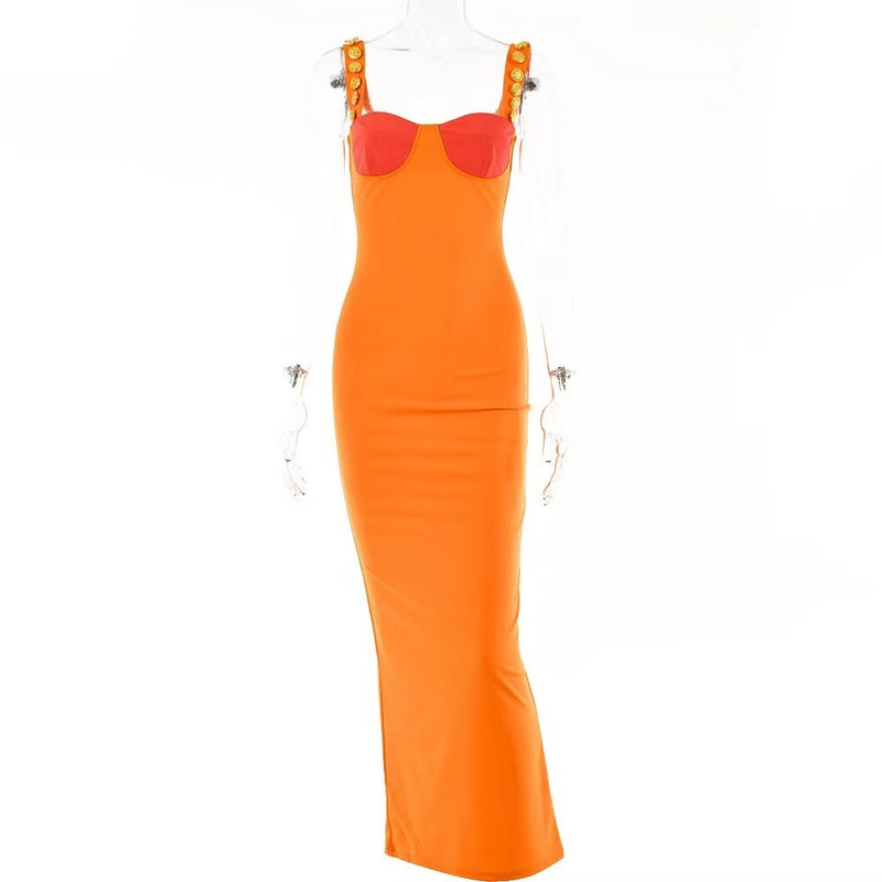 New Summer Elegant Strapless Bodycon Maxi Dress