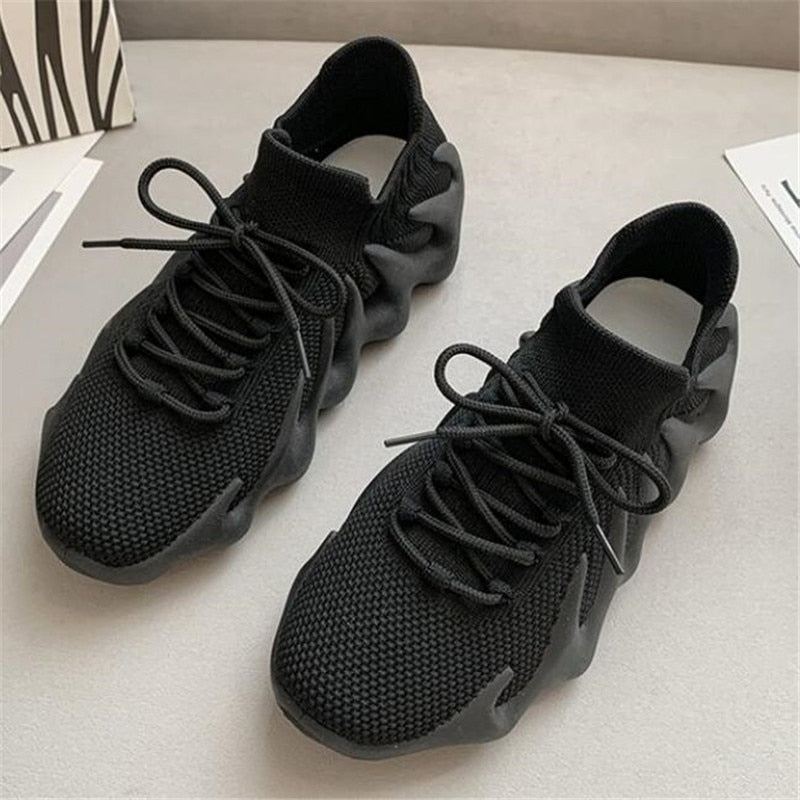 New style flat bottom fashion platform sneakers for women