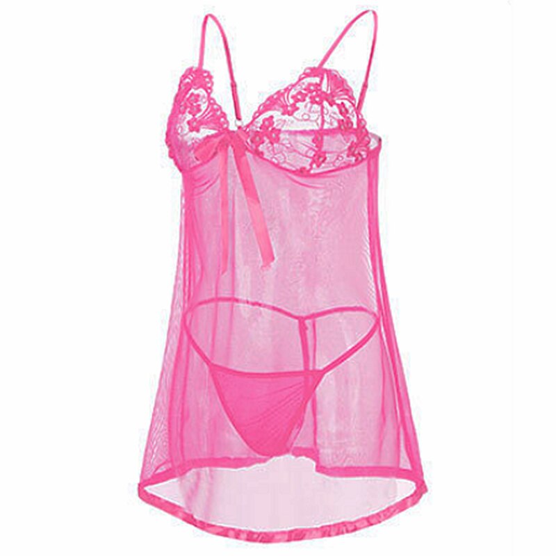plus Size See Through Lingerie Night Gown