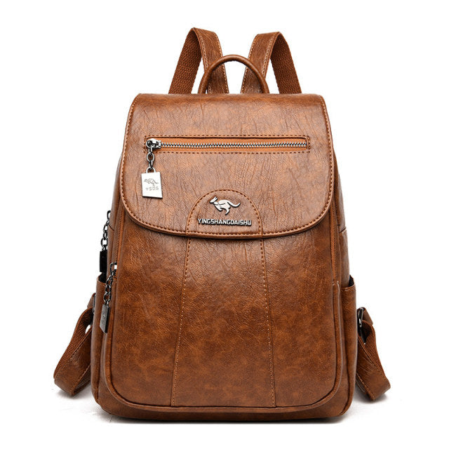Leather Backpack for ladies