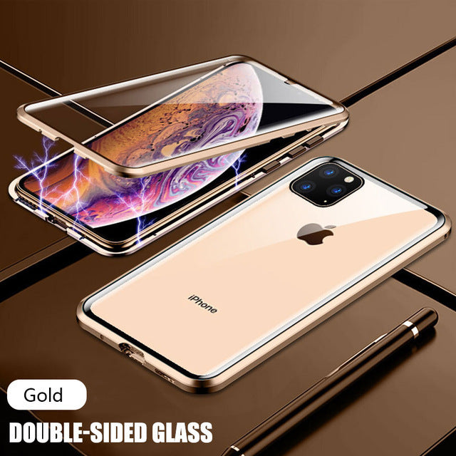 Double Glass Magnetic Case for Iphones