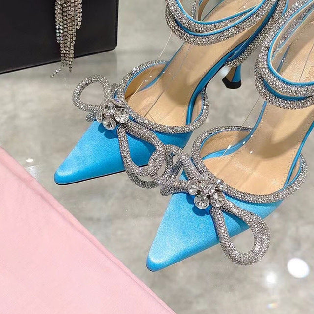 Glitter Rhinestones  Design High Heeled shoes