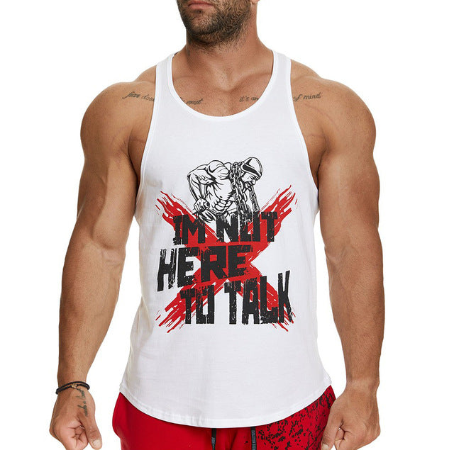 Men's Workout Tank Top in Red